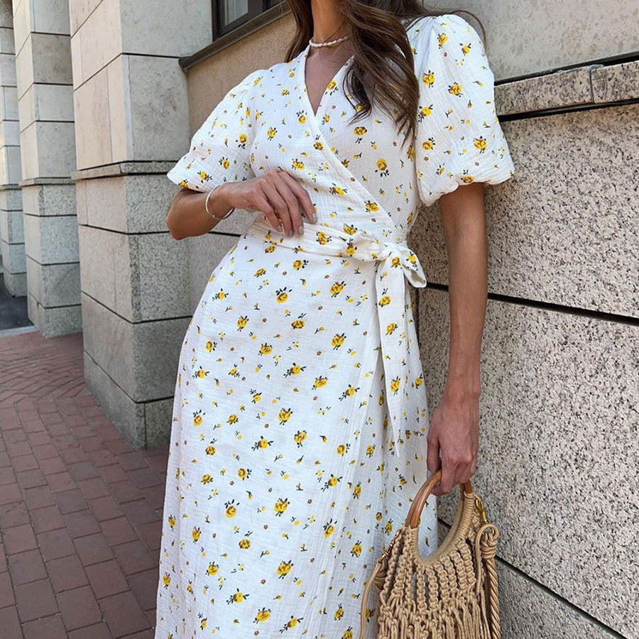 Robe Midi Élégante Chic Rex L'Essence de l'Été
