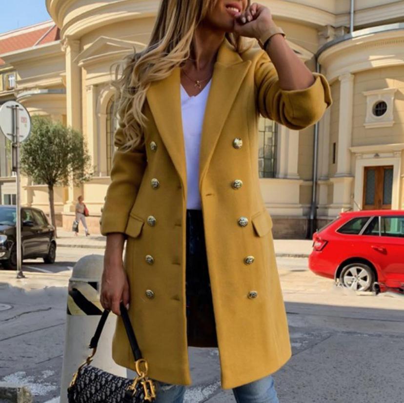 Manteau en Laine - Col Revers & Double Boutonnage