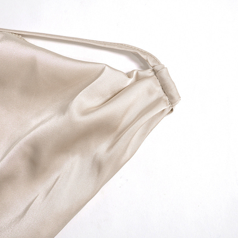 Robe Mini Décolleté Asymétrique Dos Nu