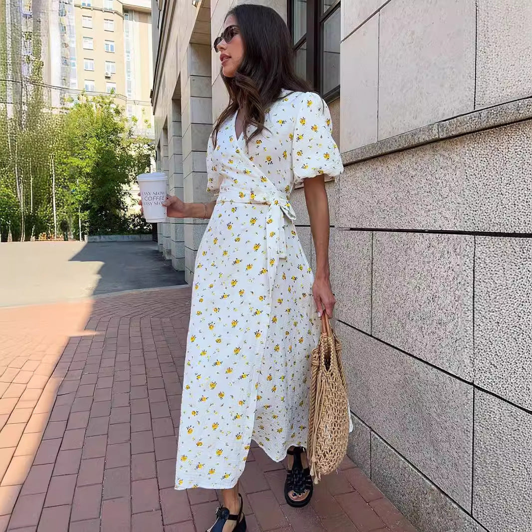 Robe Midi Élégante Chic Rex L'Essence de l'Été