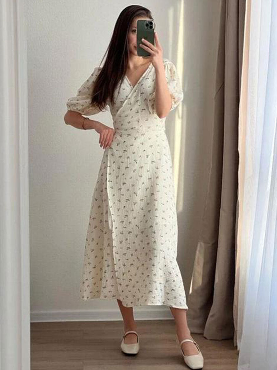 Robe Midi Élégante Chic Rex L'Essence de l'Été