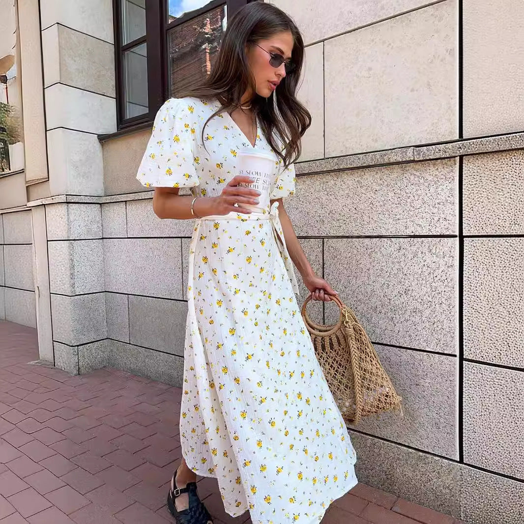 Robe Midi Élégante Chic Rex L'Essence de l'Été