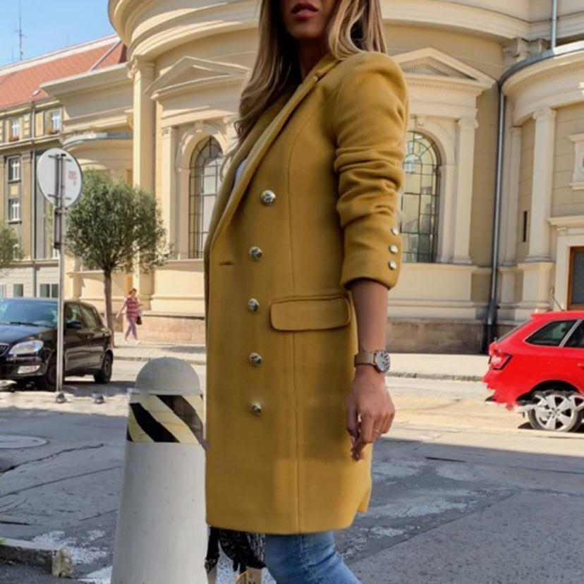 Manteau en Laine - Col Revers & Double Boutonnage