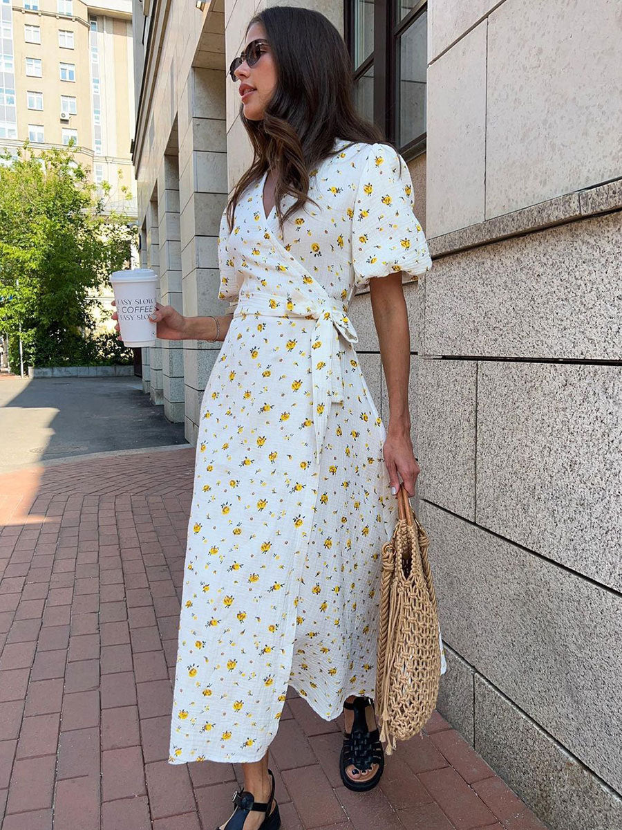 Robe Midi Élégante Chic Rex L'Essence de l'Été
