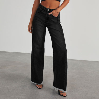 Jean Large à Couture Latérale