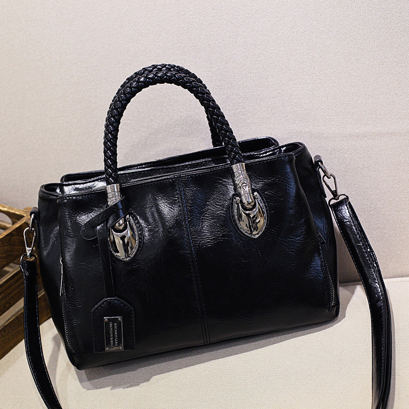 Vintage Oil Wax cuir luxe sacs à main Femmes Sacs