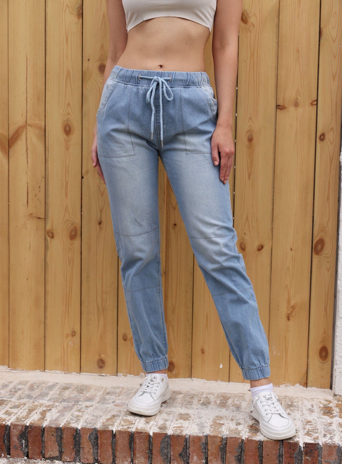 Jean Décontracté Bleu Clair