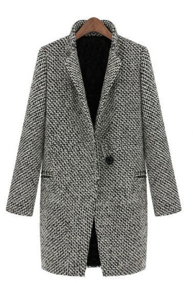 Manteau Long Slim en Laine