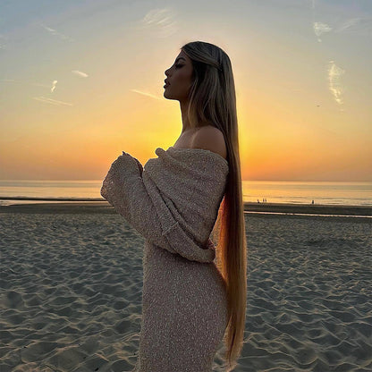 Robe Longue Tricotée