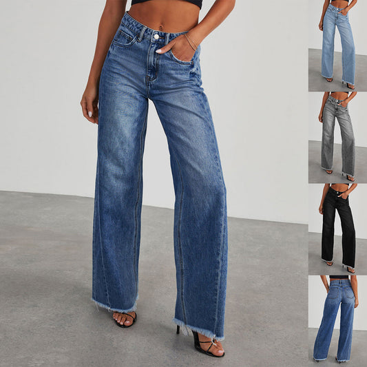 Jean Large à Couture Latérale