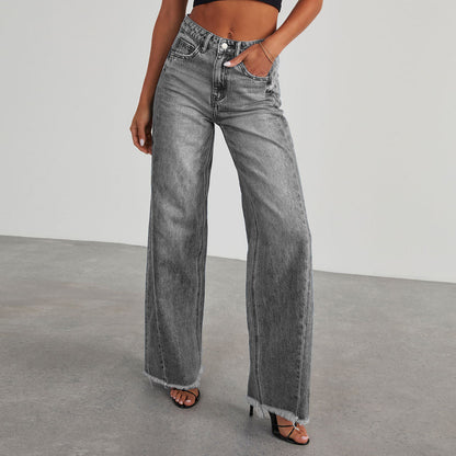Jean Large à Couture Latérale