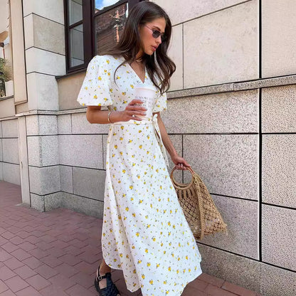 Robe Midi Élégante Chic Rex L'Essence de l'Été