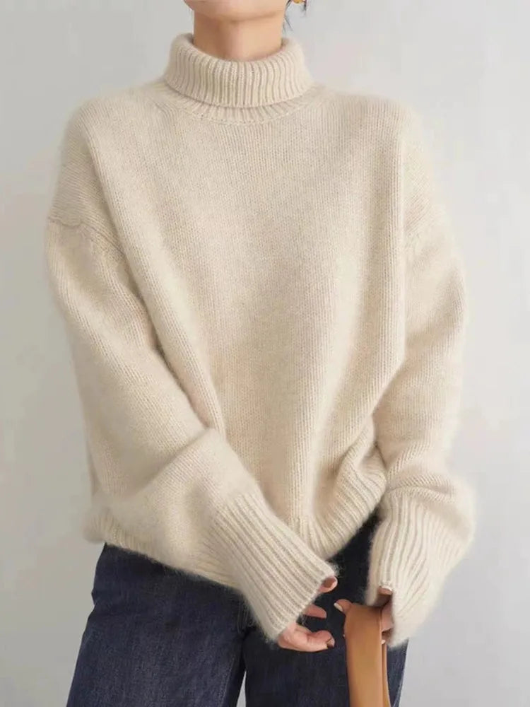 Pull oversize en cachemire.