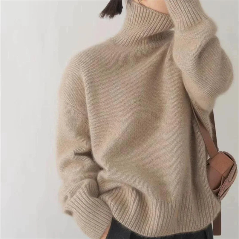 Pull oversize en cachemire.