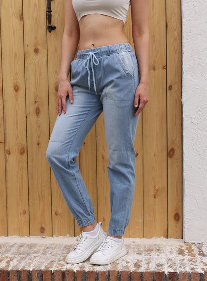 Jean Décontracté Bleu Clair