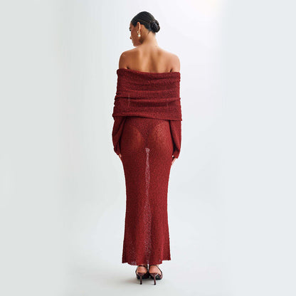Robe Longue Tricotée
