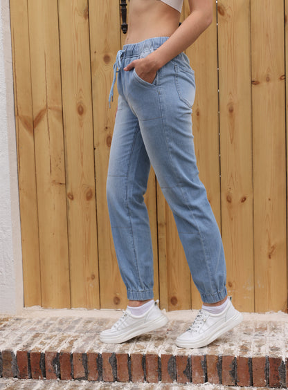 Jean Décontracté Bleu Clair