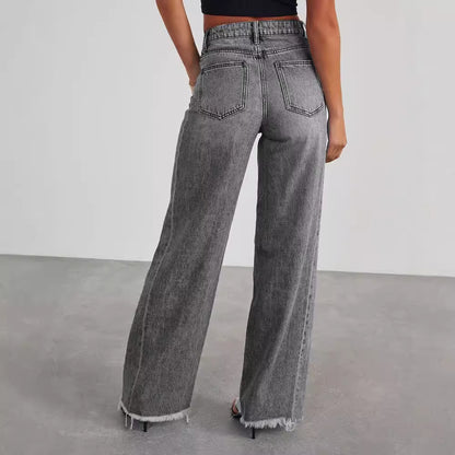 Jean Large à Couture Latérale